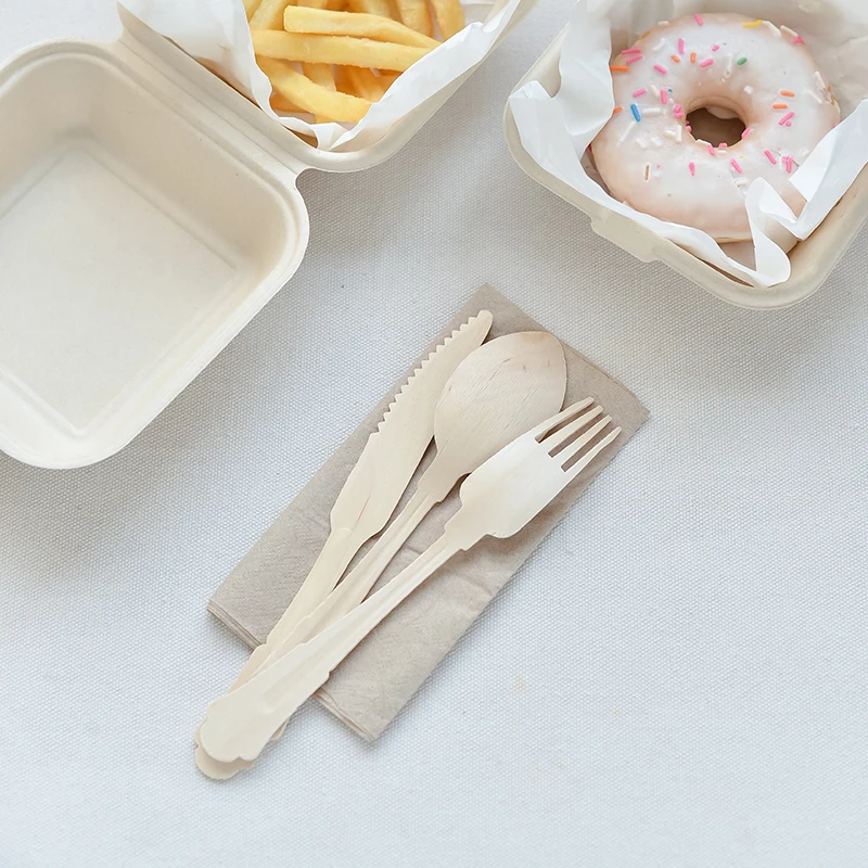 Picnic disposable tableware outdoor party wooden knife fork spoon three piece set cake dessert camping portable tableware light
Picnic disposable tableware outdoor party wooden knife fork spoon three piece set cake dessert camping portable tableware light