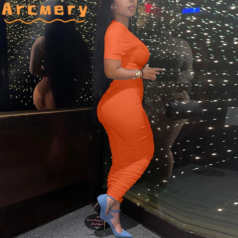 2 Pieces Skirts Sets Women Short Sleeve T-shirt & Maxi Skirts
2 Pieces Skirts Sets Women Short Sleeve T-shirt & Maxi Skirts