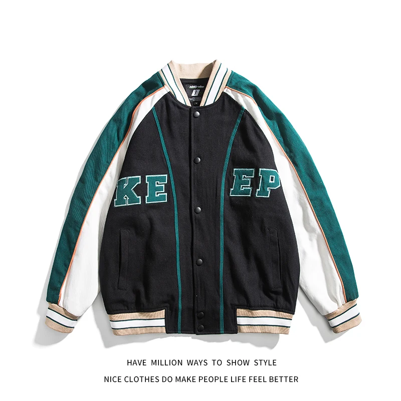 2021 Nieuwe Lente & Herfst Borduurwerk Varsity Baseball Jacket Vrouwen Jas Mannen Bomber Paar Unisex Vriendje Losse Streetwear
2021 Nieuwe Lente & Herfst Borduurwerk Varsity Baseball Jacket Vrouwen Jas Mannen Bomber Paar Unisex Vriendje Losse Streetwear