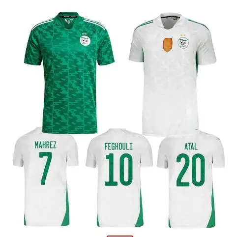 

2020 2021 Maillot Algerie Home white jerseys 20 21 SLIMANT MAHREZ ATAL FEGHOULI BENNACER Algeria Football Shirt