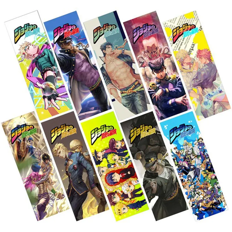 TPST -10PCS/Set Anime Demon Slayer Kimetsu no Yaiba JoJo Bizarre Adventure Animation Bookmarks Book Marks Holder Stationery Gift
TPST -10PCS/Set Anime Demon Slayer Kimetsu no Yaiba JoJo Bizarre Adventure Animation Bookmarks Book Marks Holder Stationery Gift