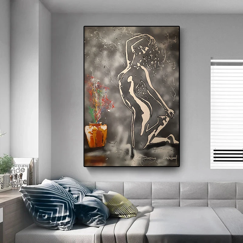 Sexy Woman Dancing Abstract Canvas Painting Character Graffiti Wall Art Creative Posters and Prints Modern Room Home Decoration
Sexy Woman Dancing Abstract Canvas Painting Character Graffiti Wall Art Creative Posters and Prints Modern Room Home Decoration
