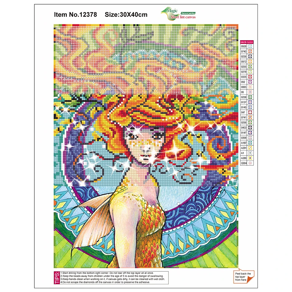 5D DIY Full Round Diamond Painting Character Cool Girl Mermaid Mosaic Cross Stitch Resin Diamond Embroidery Wall Decoration
5D DIY Full Round Diamond Painting Character Cool Girl Mermaid Mosaic Cross Stitch Resin Diamond Embroidery Wall Decoration