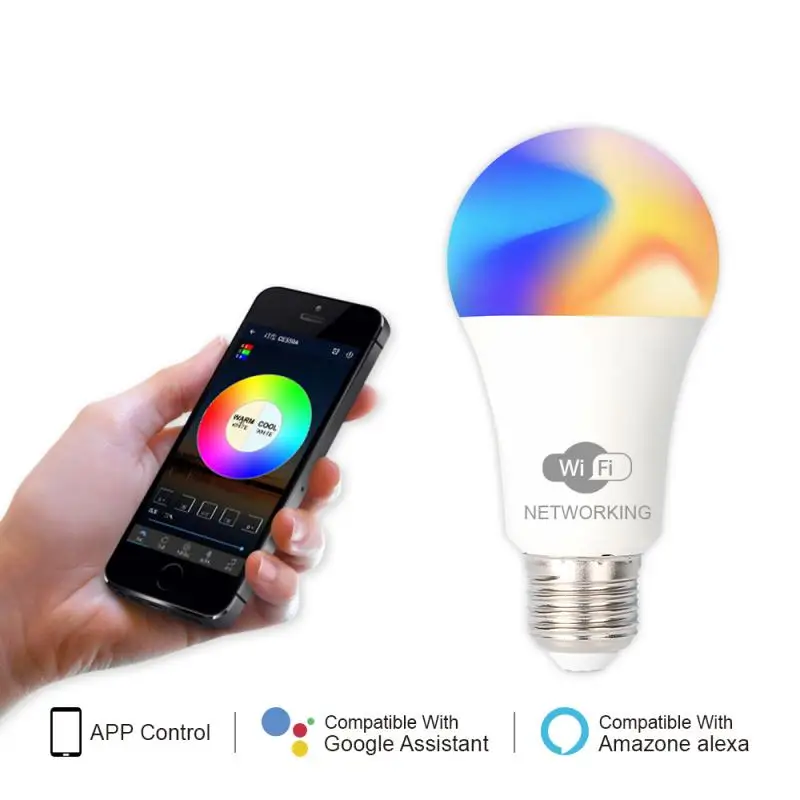100-265v E27 LED Lamp RGB 9W Bluetooth Wifi APP Control Smart Bulb DIY Color Selection Music Control Stepless Dimming
100-265v E27 LED Lamp RGB 9W Bluetooth Wifi APP Control Smart Bulb DIY Color Selection Music Control Stepless Dimming