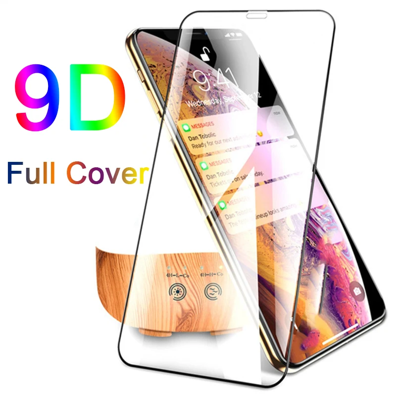 9D против царапин Защитное стекло для iPhone 7 X XR XS Max чувствительный Гладкий