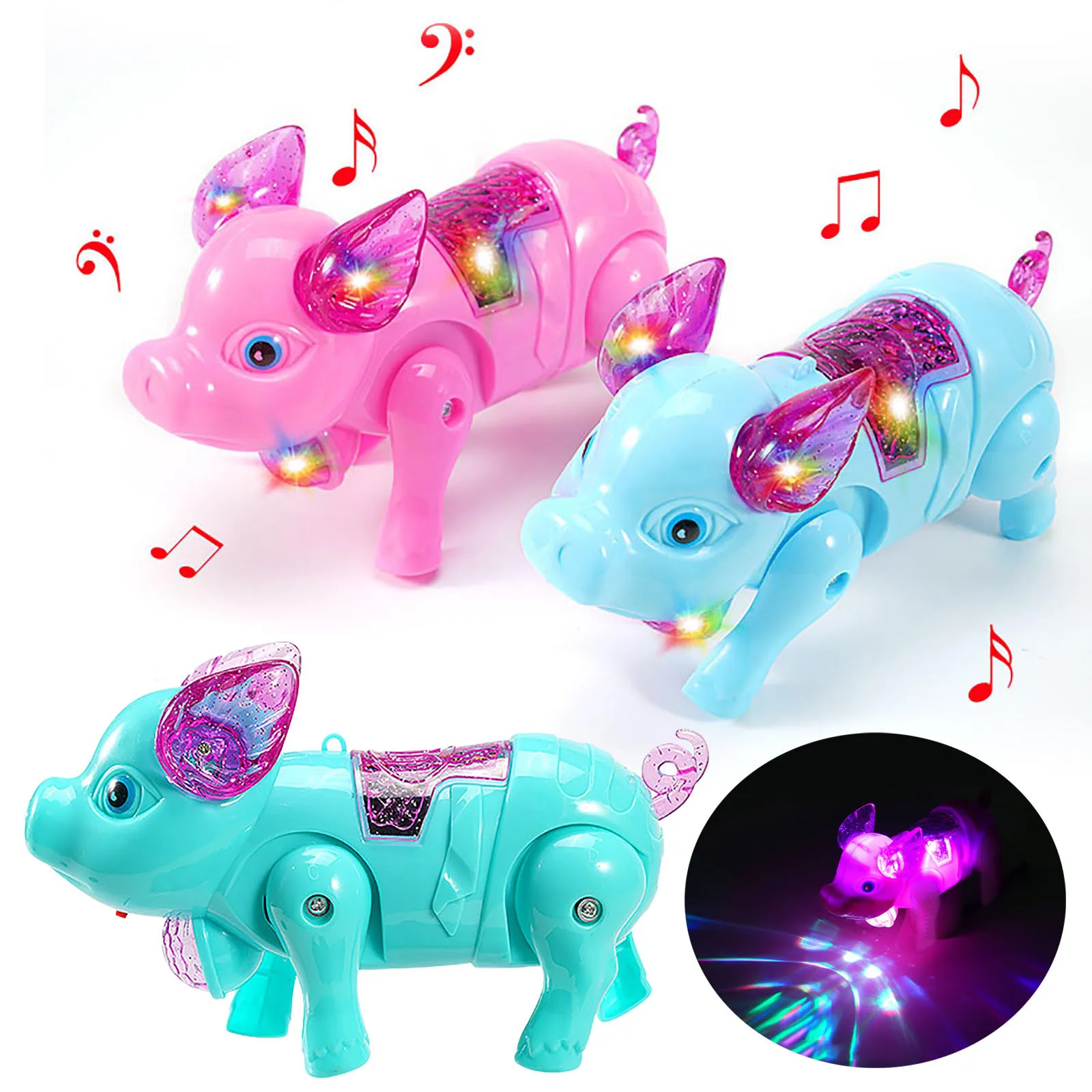 

Flashing Walking Pig Toys Boys Funny Musical Pig Electronic Pets Toy Children Interactive Gadgets Electronic Toys Boy Girl Gifts