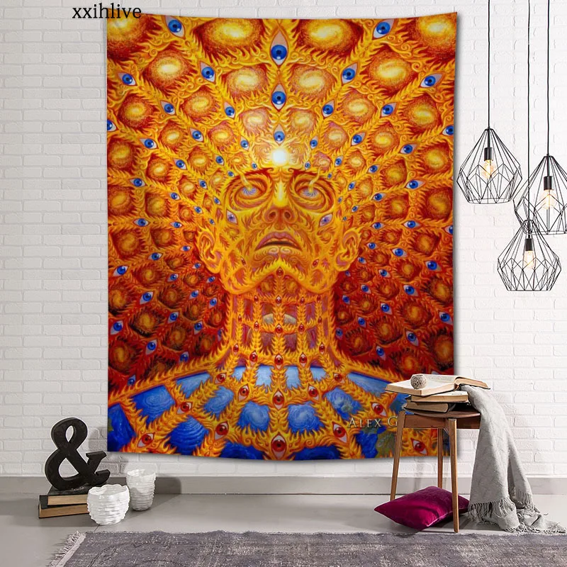 Abstract Realism Alex Grey Oversoul Custom HD Tapestry For Carpet Travel Mattress Wall Carpets Art Home Decor 70x95cm,100x150cm
Abstract Realism Alex Grey Oversoul Custom HD Tapestry For Carpet Travel Mattress Wall Carpets Art Home Decor 70x95cm,100x150cm