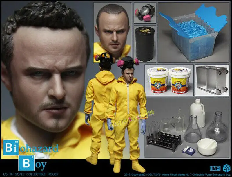 CGL Toys MF07 1/6 Jesse Pinkman Breaking Bad Biohazard модель для мальчика фигурка|Игровые фигурки и