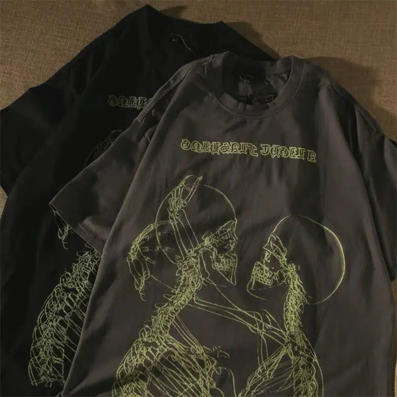 Oversized t-shirt female y2k Harajuku Skull tops goth print Loose Short Sleeve Shirt Anime graphic Woman T-shirts Woman clothes
Oversized t-shirt female y2k Harajuku Skull tops goth print Loose Short Sleeve Shirt Anime graphic Woman T-shirts Woman clothes
