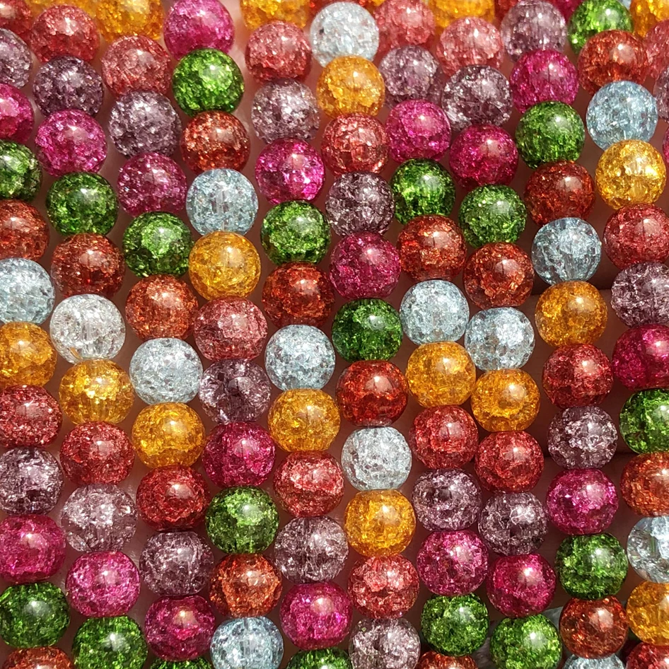 6 8 10 12mm Mixed Color Snow Cracked Quartzs Crystal Beads Round Loose Spacer Beads For Jewelry Making Diy Bracelet 15''
6 8 10 12mm Mixed Color Snow Cracked Quartzs Crystal Beads Round Loose Spacer Beads For Jewelry Making Diy Bracelet 15''
