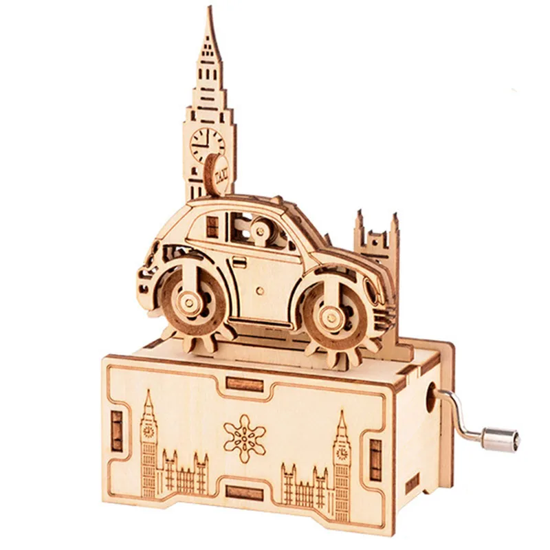 3D Wooden Puzzle Assembly Car Model Kits Toys Hand Crank Music Box Assembly Toy DIY Building Block Kits Gift
3D Wooden Puzzle Assembly Car Model Kits Toys Hand Crank Music Box Assembly Toy DIY Building Block Kits Gift
