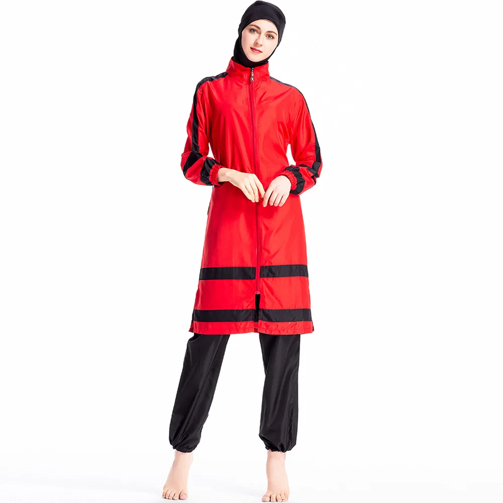 TaoBo 4XL Muslim Swimsuit for Women with Hat Southeast Asian Nationality Conservative Three-piece Sportswear Full Swimming Suit | Спорт и