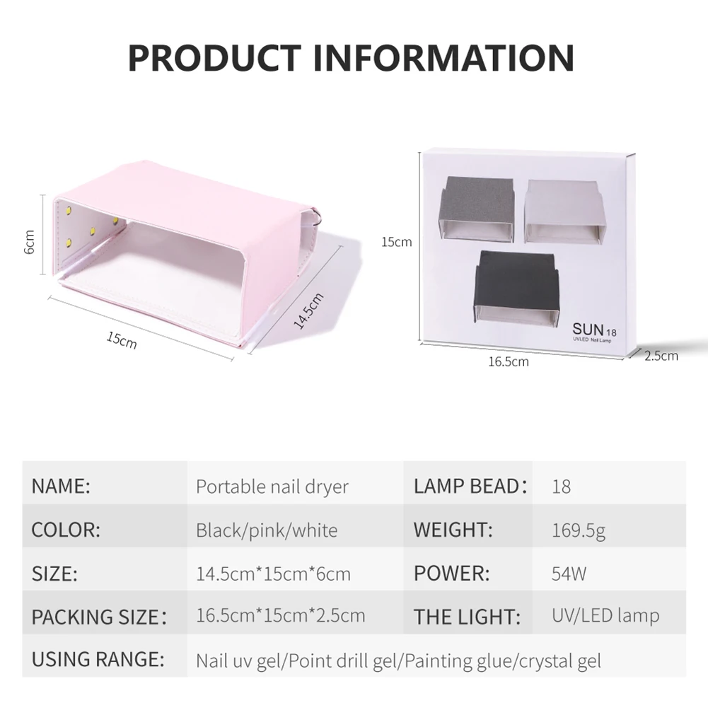 Nail Dryer LED Nail Lamp UV Lamp For Curing All Gel Nail Polish With Motion Sensing Manicure Pedicure Salon Tool Nail Lamp
Nail Dryer LED Nail Lamp UV Lamp For Curing All Gel Nail Polish With Motion Sensing Manicure Pedicure Salon Tool Nail Lamp
