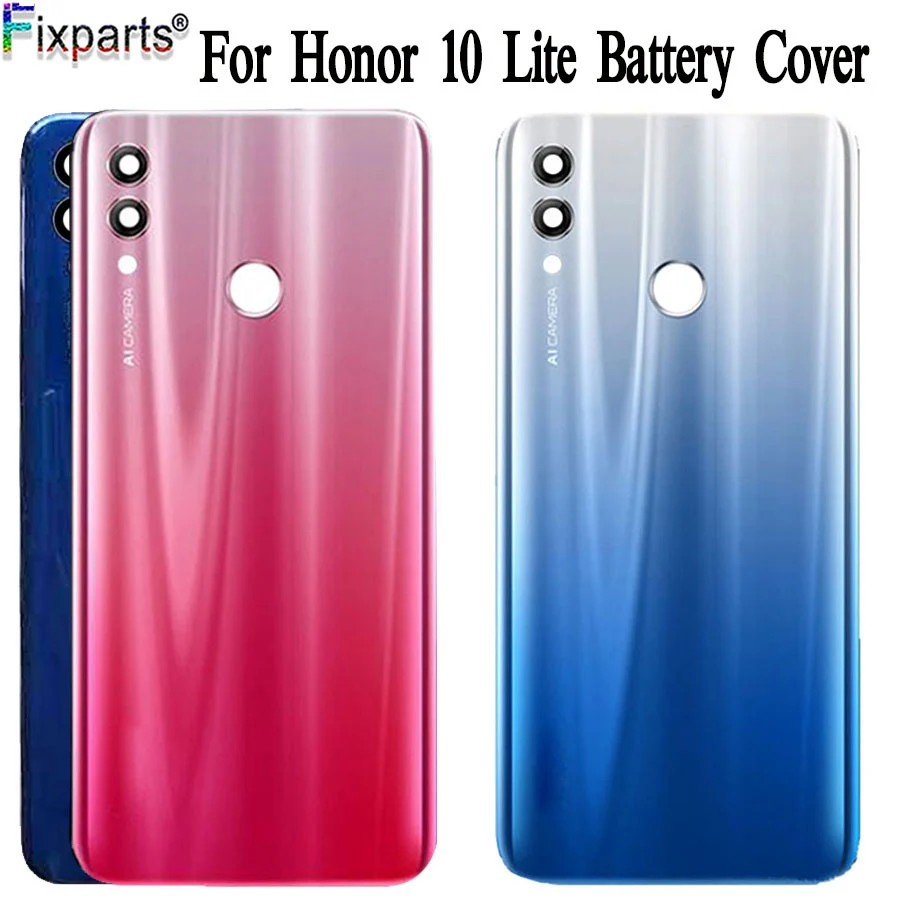 Задняя крышка батарейного отсека для Huawei Honor 10 Lite задняя корпуса Крышка корпус
