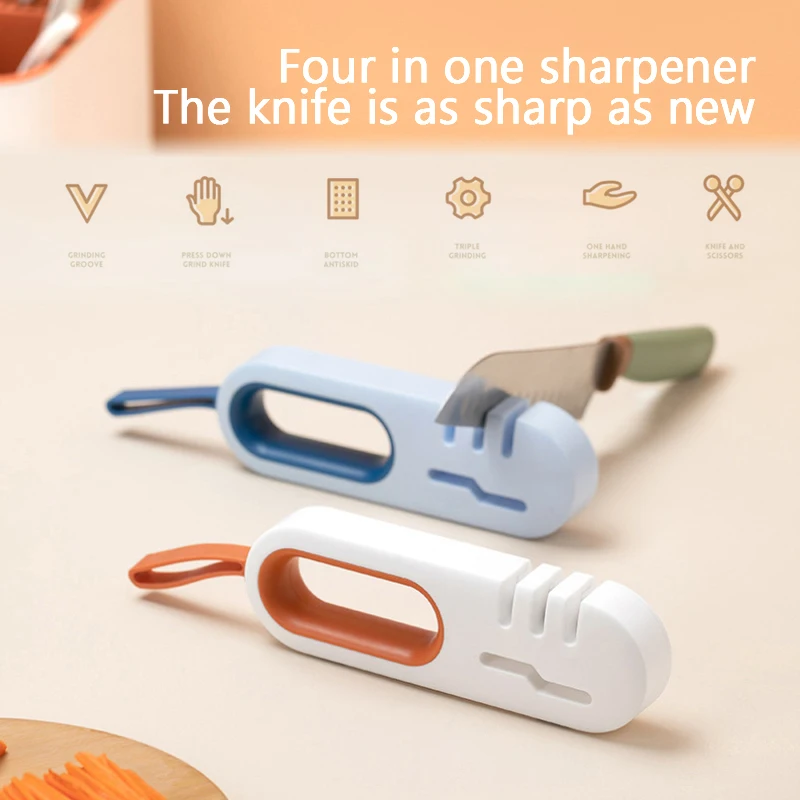 Knife Sharpener 4-in-1 Grade Knife Sharpener Multifunctional Knife Sharpening Stone Non-slip Kitchen Whetstone Sharpener Tools
Knife Sharpener 4-in-1 Grade Knife Sharpener Multifunctional Knife Sharpening Stone Non-slip Kitchen Whetstone Sharpener Tools
