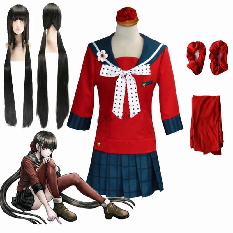 Костюм для косплея Маки харукава из «Danganronpa V3: Killing Harmony», школьная форма в японском стиле, матросское платье и парик
Костюм для косплея Маки харукава из «Danganronpa V3: Killing Harmony», школьная форма в японском стиле, матросское платье и парик