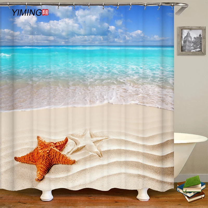 200x180cm bathroom waterproof shower curtain sea beach sea star printing bathroom curtain home decoration curtain With hook
200x180cm bathroom waterproof shower curtain sea beach sea star printing bathroom curtain home decoration curtain With hook