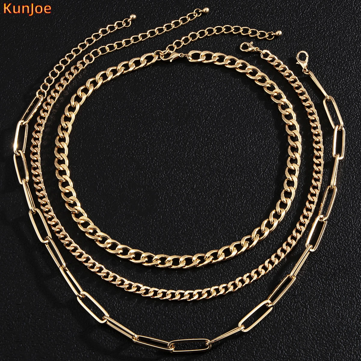 KunJoe Punk Cuban Chain Necklace for Men Hip Hop Necklace Gold Color Thick Chain Women Fashion Jewelry Accessories Friends Gifs
KunJoe Punk Cuban Chain Necklace for Men Hip Hop Necklace Gold Color Thick Chain Women Fashion Jewelry Accessories Friends Gifs