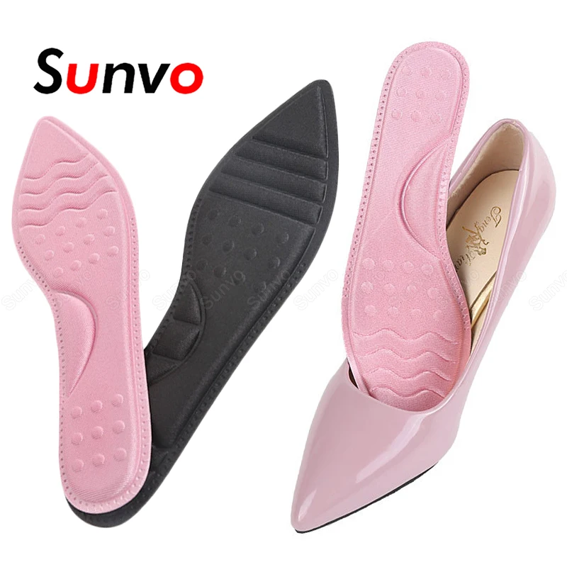 

Стельки Sunvo из пены с эффектом памяти для женщин, вставки для обуви на высоких каблуках, Нескользящие стельки для массажа ног, комфортные Дыш...