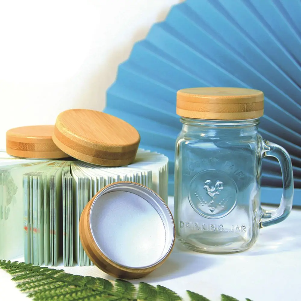 Kitchen Organization Sealing Top Wide Mouth Bottle Storage Canning Cover Wood Mason Jar Lids Bamboo Aluminum Caps 
Kitchen Organization Sealing Top Wide Mouth Bottle Storage Canning Cover Wood Mason Jar Lids Bamboo Aluminum Caps