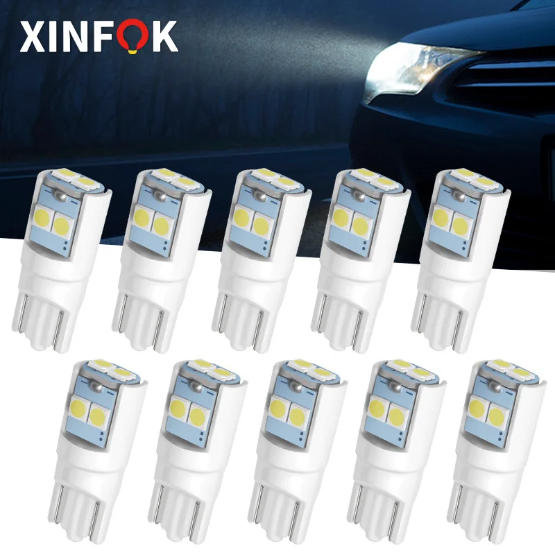 T10 LED Car W5W 3030 SMD 194 168 Replacement DC 12V White Reverse Instrument Panel Lamp Ceramics Bulbs For Clearance Lights
T10 LED Car W5W 3030 SMD 194 168 Replacement DC 12V White Reverse Instrument Panel Lamp Ceramics Bulbs For Clearance Lights