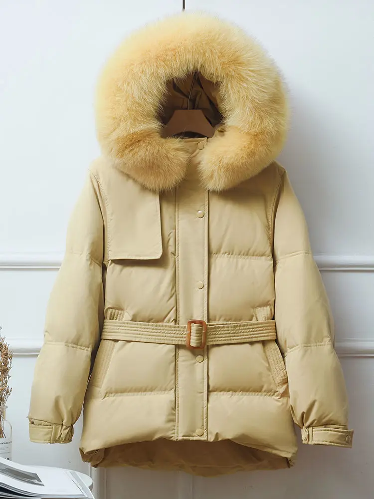 Beardon Winter Women's Large Fur Collar Down Jacket Parkas Short Jacket Lightweight BodyWarmer Women's Short Waist Padded Jacket
Beardon Winter Women's Large Fur Collar Down Jacket Parkas Short Jacket Lightweight BodyWarmer Women's Short Waist Padded Jacket