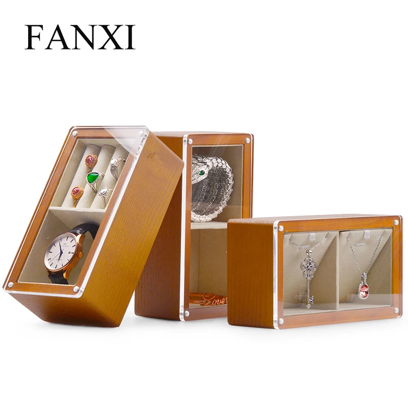 Oirlv Solid Wood Multifunction Jewelry Organizer Case 18*10*6.5cm with Acylic Lid Necklace Ring Display for Household Storage
Oirlv Solid Wood Multifunction Jewelry Organizer Case 18*10*6.5cm with Acylic Lid Necklace Ring Display for Household Storage
