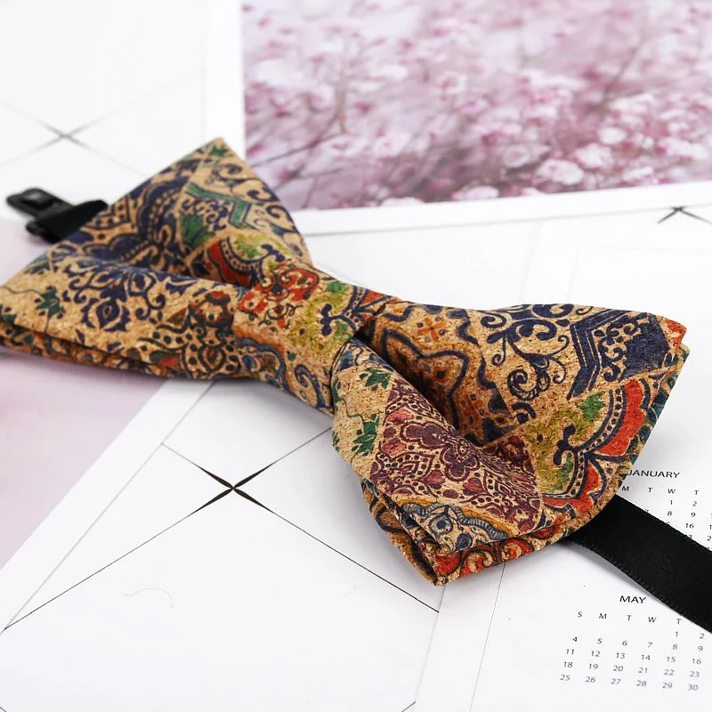 Новые классные пробковые мужские деревянные модные галстуки-бабочки взрослых