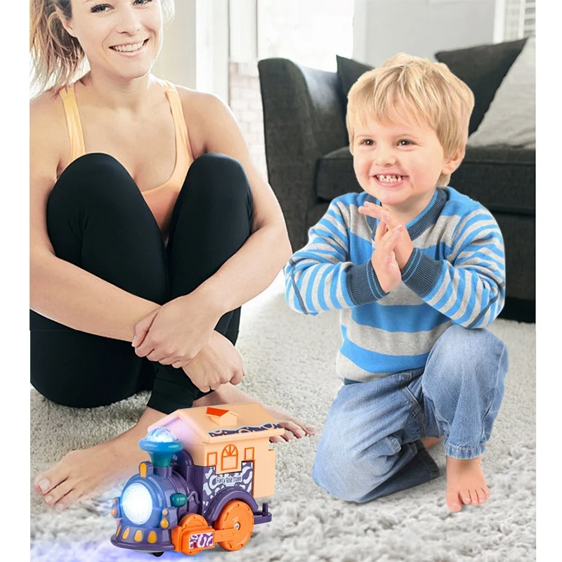 Kids Voice Control Cartoon Train Electric Induction Intelligent Train Toy with Soound and Light for Children Gift
Kids Voice Control Cartoon Train Electric Induction Intelligent Train Toy with Soound and Light for Children Gift