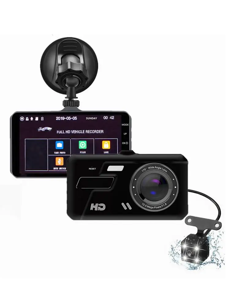 Car Driving Recorder 4 Inch Touch 1080P Dual-Screen Dash Cam Ideo Recorder WIFI Speed N GPS Dashcam Dash Cam Car Registrar
Car Driving Recorder 4 Inch Touch 1080P Dual-Screen Dash Cam Ideo Recorder WIFI Speed N GPS Dashcam Dash Cam Car Registrar