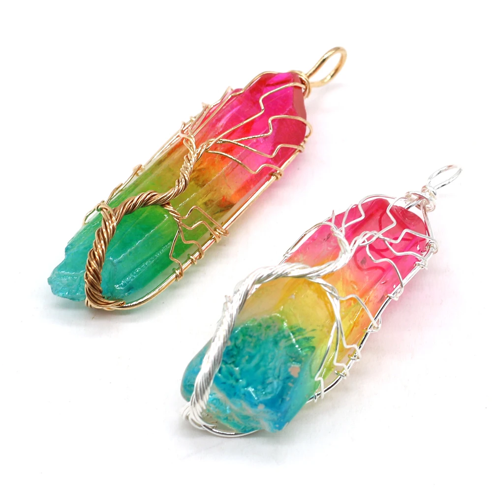 Natural Stone Pendant Fashion Irregular Winding Pendant for Jewelry Making DIY Necklaces Accessories Size 13x40-18x50mm
Natural Stone Pendant Fashion Irregular Winding Pendant for Jewelry Making DIY Necklaces Accessories Size 13x40-18x50mm