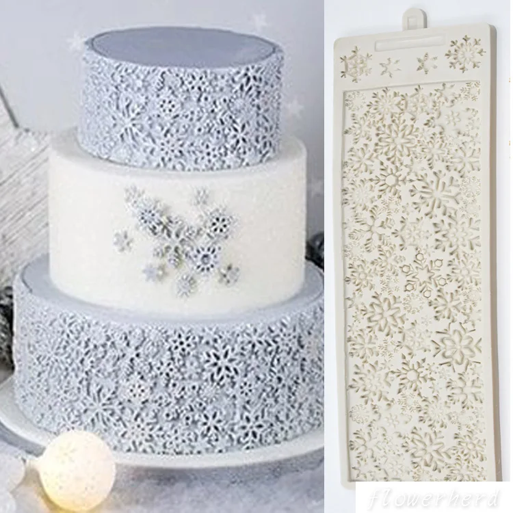 Sugar Snowflakes Silicone Mold DIY 3D Christmas Design Fondant Cake Mold Decoration Silicone Mold Chocolate Craft Gum Paste
Sugar Snowflakes Silicone Mold DIY 3D Christmas Design Fondant Cake Mold Decoration Silicone Mold Chocolate Craft Gum Paste