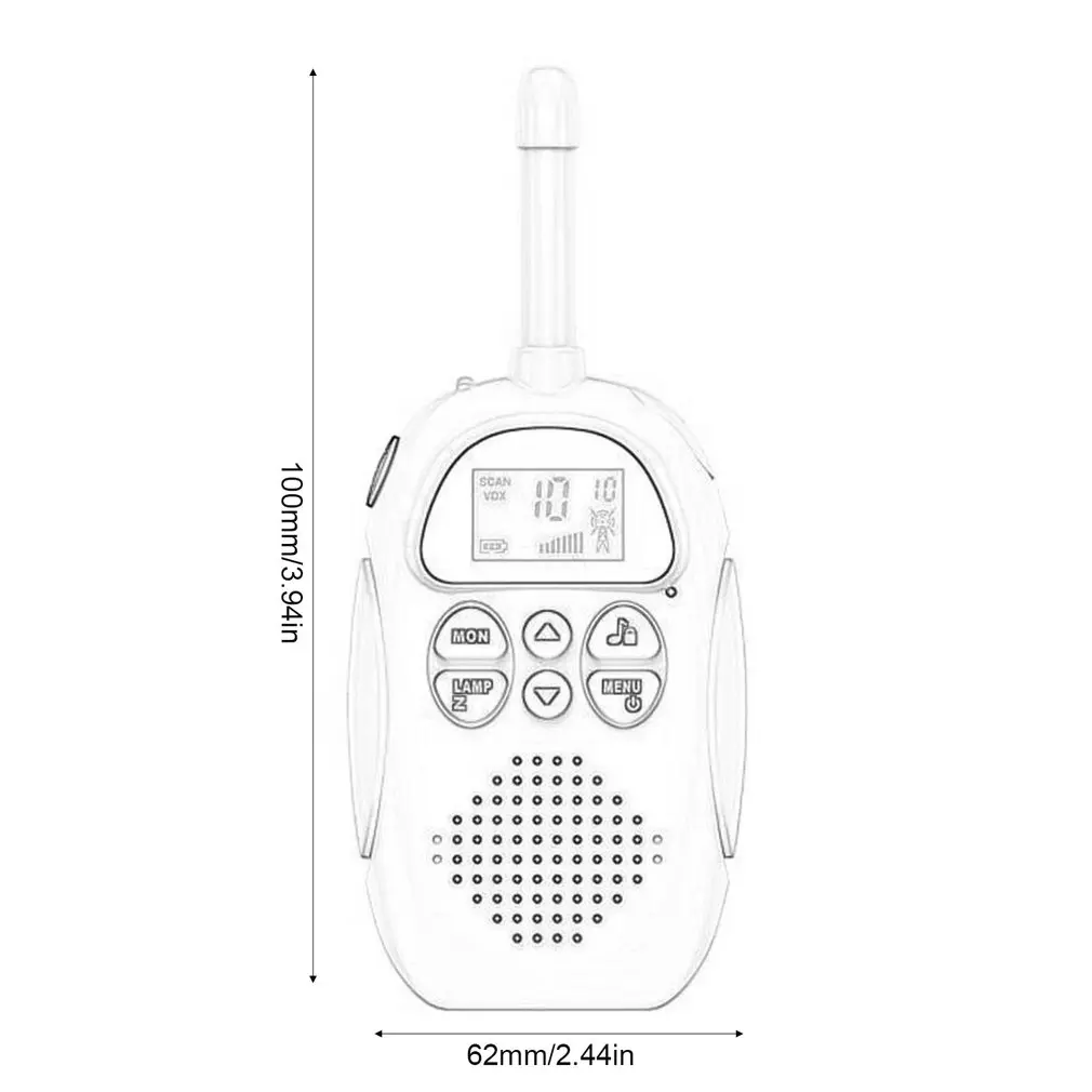 ABS Walkie Talkie Children 2 Pcs Children's radio Walkie-Talkie Kids Birthday Gift Toys For Boys Girls 3-5 kilometers big Range
ABS Walkie Talkie Children 2 Pcs Children's radio Walkie-Talkie Kids Birthday Gift Toys For Boys Girls 3-5 kilometers big Range