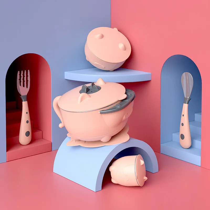 Baby Tableware Set Stainless Steel Cute Cartoon Thermal Dishes Kid Hot Water Insulation Bowl Children Feeding Dinnerware
Baby Tableware Set Stainless Steel Cute Cartoon Thermal Dishes Kid Hot Water Insulation Bowl Children Feeding Dinnerware