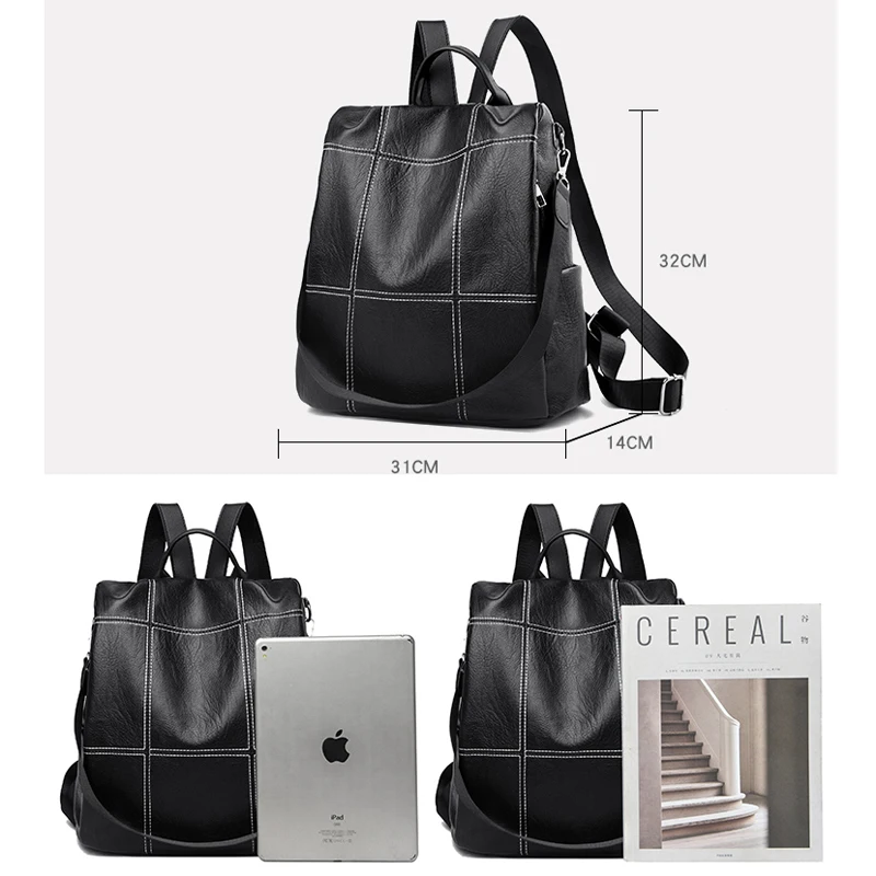 2021 female plutonium leather bagpack fashion school bags for teenage girls shoulder double package travel sac to female
2021 female plutonium leather bagpack fashion school bags for teenage girls shoulder double package travel sac to female