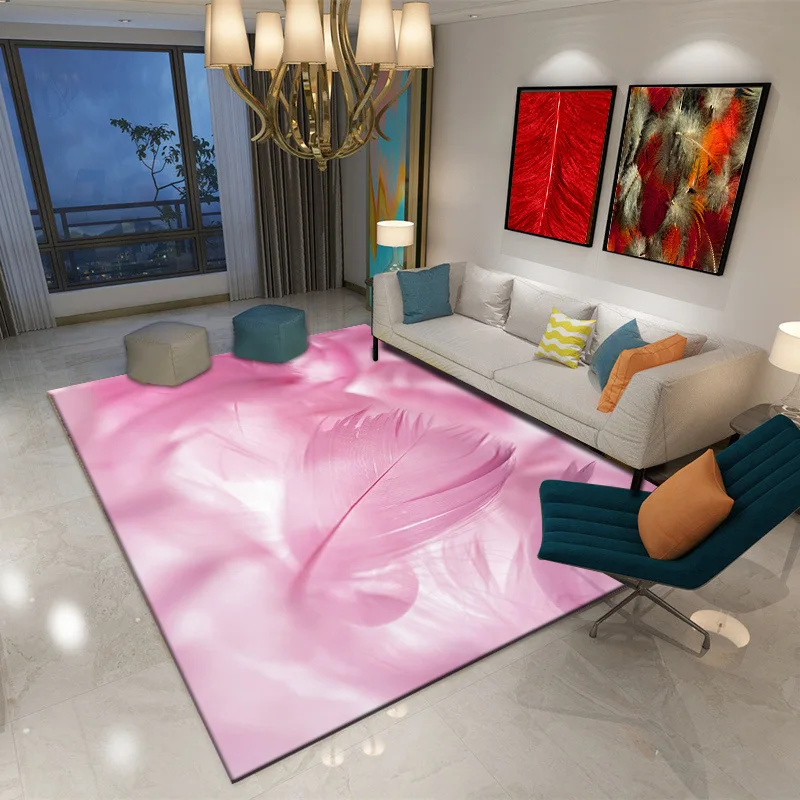 New Living Room Bedroom Carpet Crawling Mat Nordic Peacock Feather Printing Sofa Cushion Safety Non-slip Home Decor Products
New Living Room Bedroom Carpet Crawling Mat Nordic Peacock Feather Printing Sofa Cushion Safety Non-slip Home Decor Products