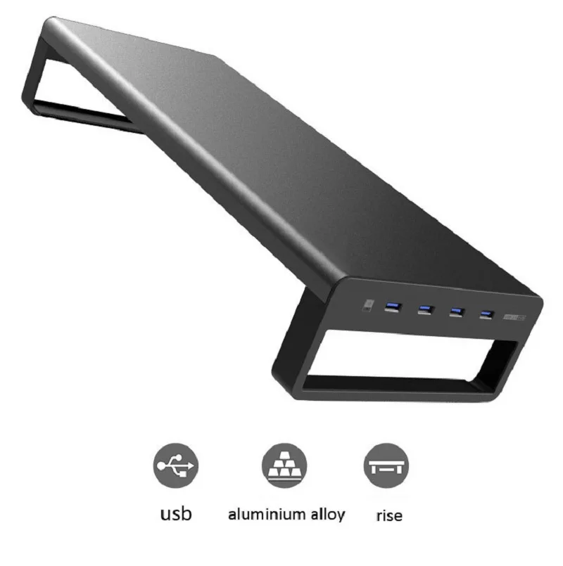 Aluminium Alloy Monitor Stand Computer Base Table With 4 Usb 3.0 HUB mobile phone wireless charging Laptop Desk Stand
Aluminium Alloy Monitor Stand Computer Base Table With 4 Usb 3.0 HUB mobile phone wireless charging Laptop Desk Stand