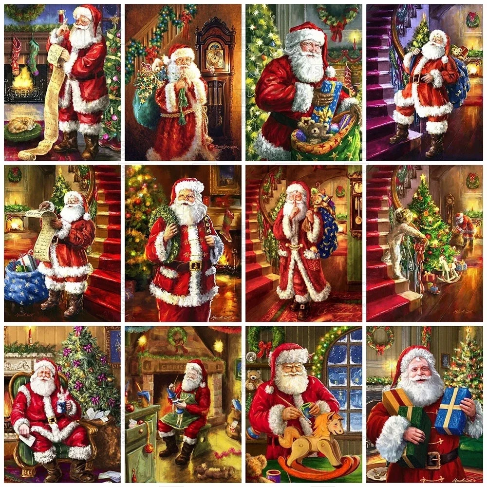 5D Diamond Painting Santa Claus Full Square Round Rhinestone Embroidery Portrait Cross Stitch Mosaic Home Decor Christmas Gift
5D Diamond Painting Santa Claus Full Square Round Rhinestone Embroidery Portrait Cross Stitch Mosaic Home Decor Christmas Gift