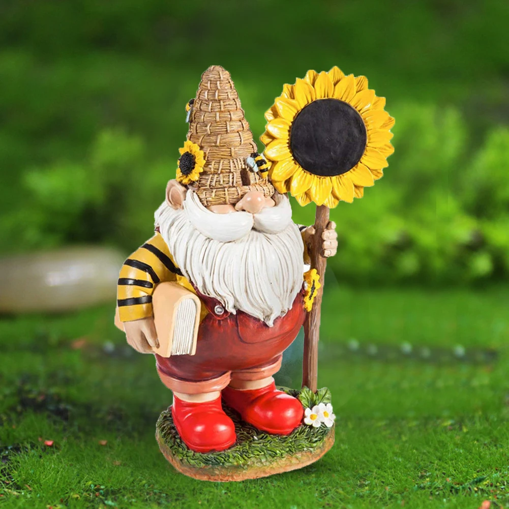 Sunflower Funny Elf Dwarf Resin Gnome Statue Outdoor Micro Landscape Ornaments Garden Figurines Decorative Sculpture Crafts
Sunflower Funny Elf Dwarf Resin Gnome Statue Outdoor Micro Landscape Ornaments Garden Figurines Decorative Sculpture Crafts