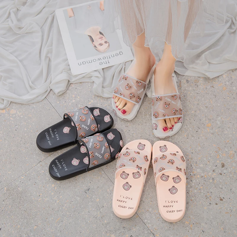 Brown Bear Female Slippers Women Summer Cartoon Shoes Girls Soft Slides Drip Plastic Bathroom Beach Cute Simple Sandals Non-Slip
Brown Bear Female Slippers Women Summer Cartoon Shoes Girls Soft Slides Drip Plastic Bathroom Beach Cute Simple Sandals Non-Slip
