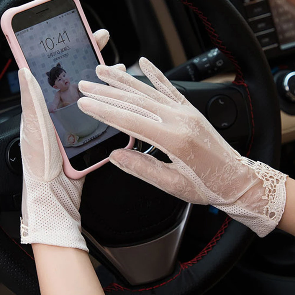 Anti-UV Sunscreen Short Driving Gloves Sexy Summer Women Sun Female Gloves Ice Silk Lace Touch Screen Lady Thin Gloves
Anti-UV Sunscreen Short Driving Gloves Sexy Summer Women Sun Female Gloves Ice Silk Lace Touch Screen Lady Thin Gloves