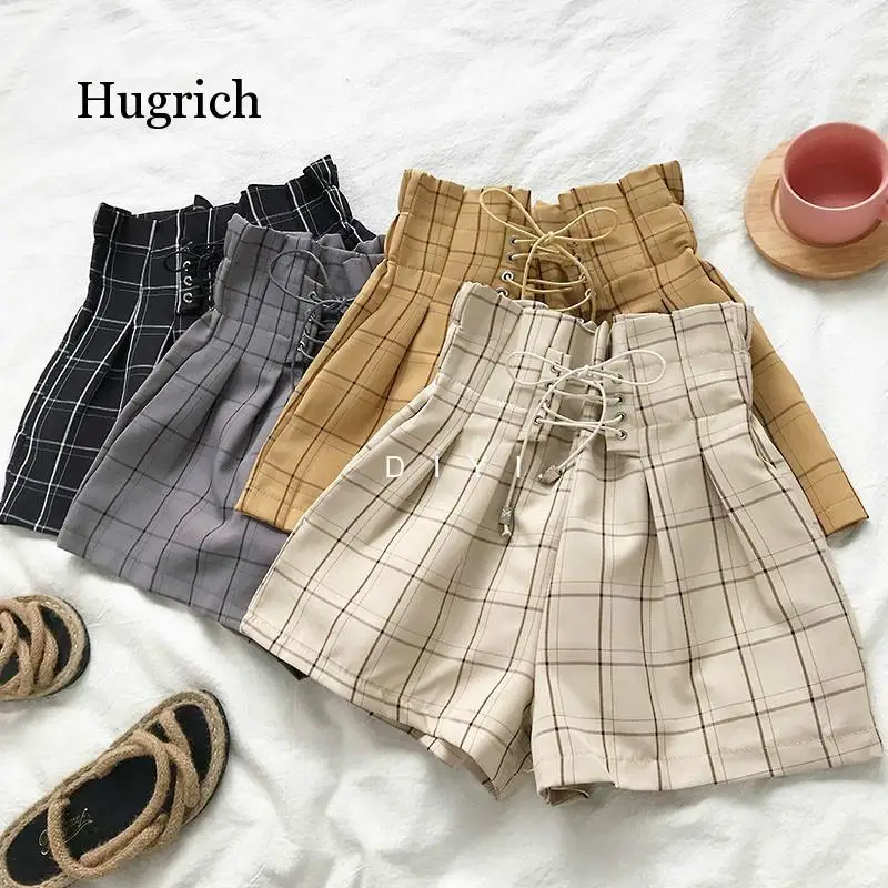 Japanese Retro Plaid Summer Women 2021 Fashion Lace Up High Waist Wide Leg Shorts Girls Hot Shorts
Japanese Retro Plaid Summer Women 2021 Fashion Lace Up High Waist Wide Leg Shorts Girls Hot Shorts
