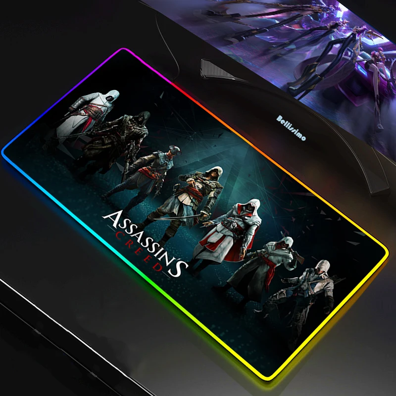 Assassin's Creed RGB Gaming Mouse Pad Mousepad Large Big Mause Pad Keyboard Desk Carpet Game Rubber No-slip LED Mouse Mat Gamer
Assassin's Creed RGB Gaming Mouse Pad Mousepad Large Big Mause Pad Keyboard Desk Carpet Game Rubber No-slip LED Mouse Mat Gamer