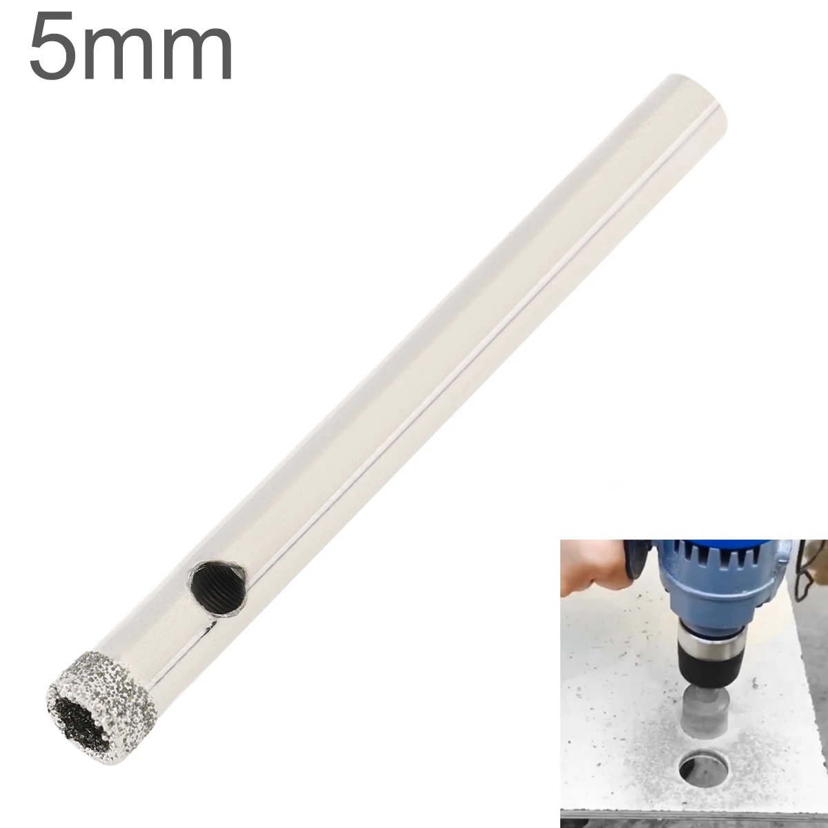 5mm Diamond Coated Core Hole Saw Drill Bit Set Tools Glass Drill Hole Opener for Tiles Glass Ceramic
5mm Diamond Coated Core Hole Saw Drill Bit Set Tools Glass Drill Hole Opener for Tiles Glass Ceramic