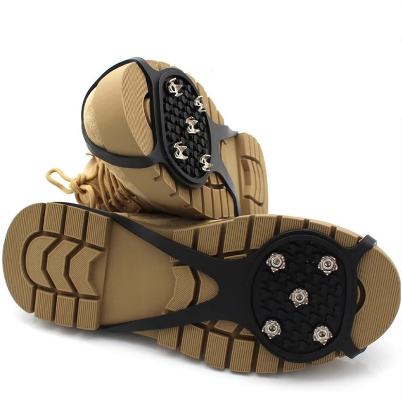 5 Teeth Ice Gripper For Shoes Women Men Crampons Ice Gripper Spike Cleats For Snow Studs Ski non-slip hiking claws Hiking Covers
5 Teeth Ice Gripper For Shoes Women Men Crampons Ice Gripper Spike Cleats For Snow Studs Ski non-slip hiking claws Hiking Covers