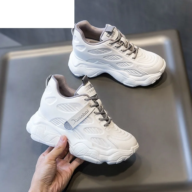 2021 Women Chunky Sneakers Fashion Spring New Platform Shoes Woman Breathable Mesh White Sneakers Lace-up Women Casual Shoes
2021 Women Chunky Sneakers Fashion Spring New Platform Shoes Woman Breathable Mesh White Sneakers Lace-up Women Casual Shoes