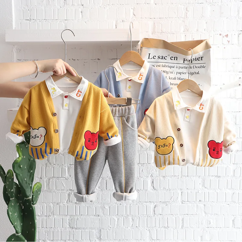 2021 New Boys Spring And Autumn Fashion Suit Children's Suit Jacket + Long-sleeved Top + Trousers Three-piece Children's Suit
2021 New Boys Spring And Autumn Fashion Suit Children's Suit Jacket + Long-sleeved Top + Trousers Three-piece Children's Suit
