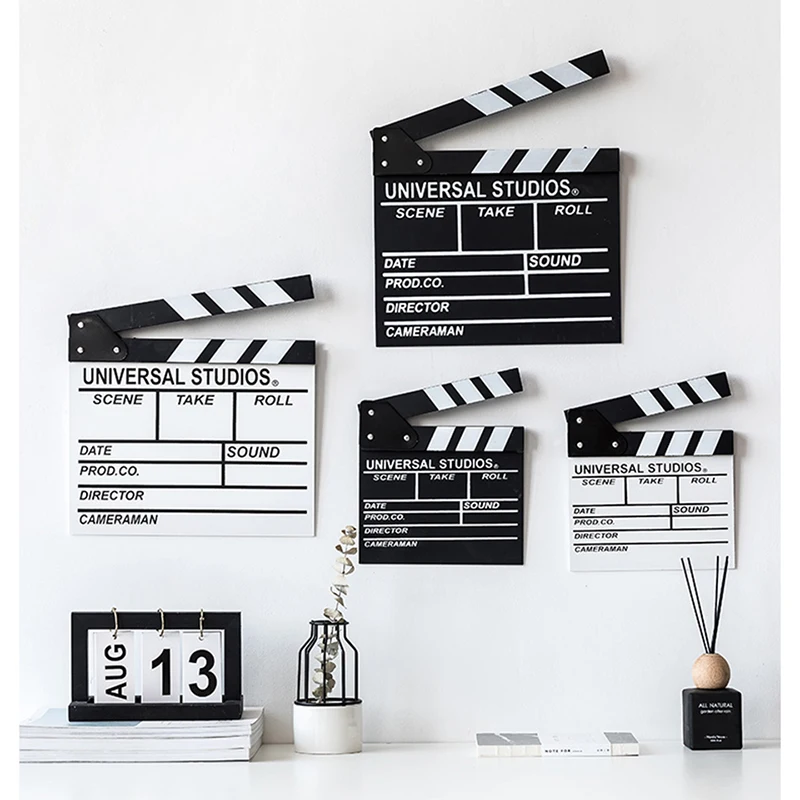 Wooden Director Video Scene Clapper Board Office Desktop Craft TV Movie Clapper Board Film Slate Cut Prop Home Decor Accessories
Wooden Director Video Scene Clapper Board Office Desktop Craft TV Movie Clapper Board Film Slate Cut Prop Home Decor Accessories