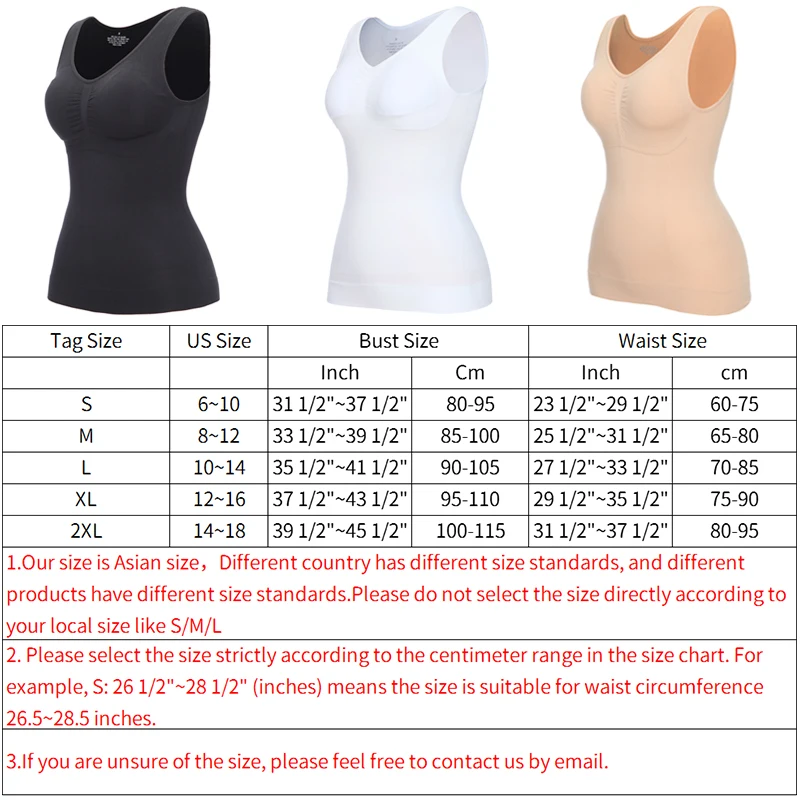Padded Shaperwear Compression Camisole Body Shaper Woman Tummy Control Tank Tops Slimming Shapers Waist Trainer Corset Slim Vest
Padded Shaperwear Compression Camisole Body Shaper Woman Tummy Control Tank Tops Slimming Shapers Waist Trainer Corset Slim Vest