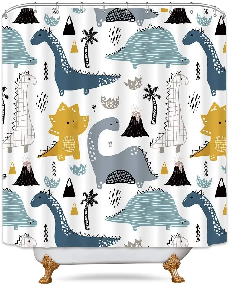 Cartoon Dinosaur Shower Curtain Set Boys Cute Kids Funny Animal Graffiti Dino Multi Color Children Fabric Home Bed Bathtub Decor
Cartoon Dinosaur Shower Curtain Set Boys Cute Kids Funny Animal Graffiti Dino Multi Color Children Fabric Home Bed Bathtub Decor
